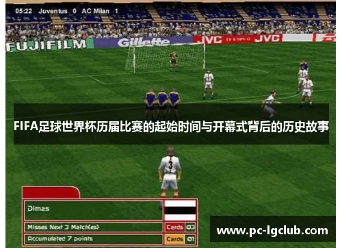 FIFA足球世界杯历届比赛的起始时间与开幕式背后的历史故事