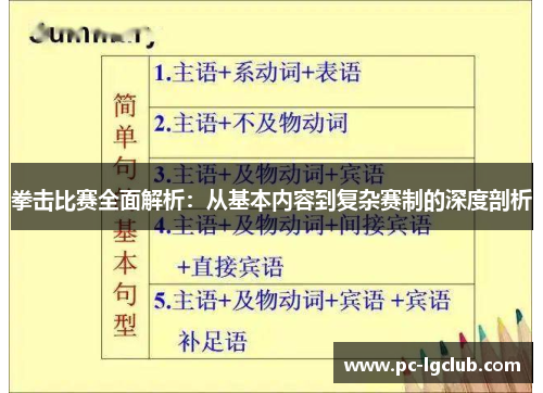 拳击比赛全面解析：从基本内容到复杂赛制的深度剖析